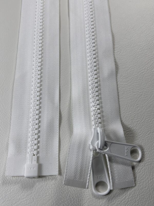 Original YKK 10mm Vislon Delbar – Vit (UV-beständig & Marin)