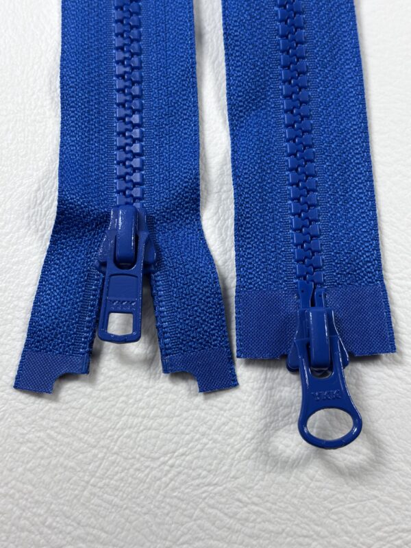 YKK Vislonblixtlås 6 mm – Delbart Tvåvägs – 115 Blå (20–150 cm)